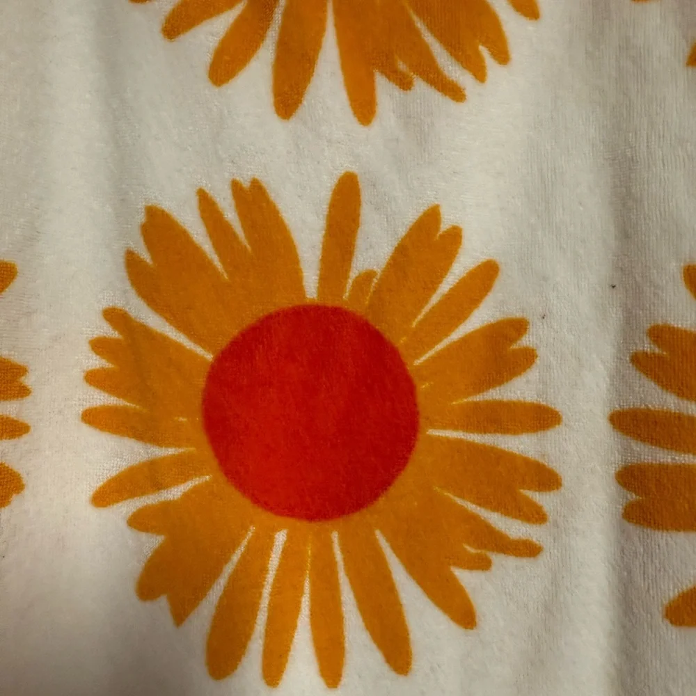 Orange and White Floral Tank Top/Cover Up
